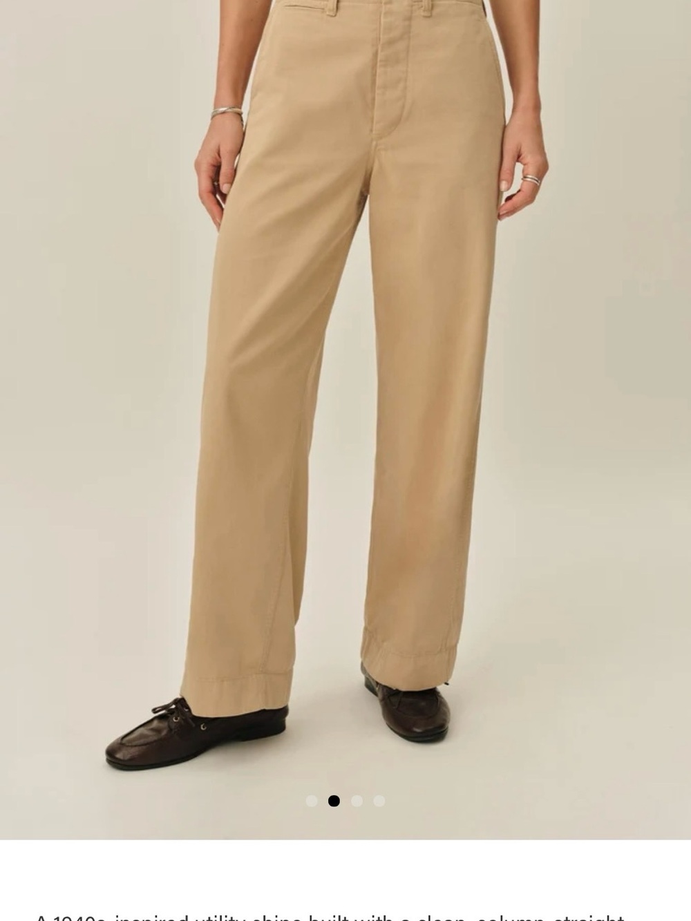 Buck Mason women’s at ease chino 27 NWOT stone